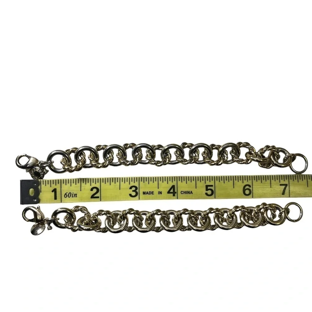 J Crew Gold Chunky Chain Bracelets Nautical - Picture 3 of 9